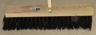 STREET BROOM BROWN PLASTIC 24 inches wide with 5 inches bristles. No.B1624