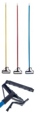 Color coded wet mop fiberglass handle side lock   No. 41664