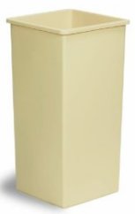 Square Trash Can 32 gallon Beige Swingline 32BE