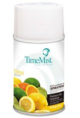 Metered Air Freshener Citrus Refills TimeMist 12 per case 6.6 ounce cans