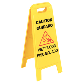 Wet Floor Sign 2 sided 25 inches high Yellow No. 36900