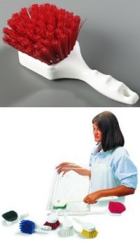 Color Coded Utility Scrub Brush 8 inch length