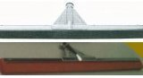 FLOOR SQUEEGEE 30 inches SOFT NEOPRENE  2 blades  use threaded end handle.  8830T