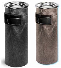 Sand urn and Waste receptacle  Brown or Black 885 with metal linerby Continental is manufactured of structural plastic and inclu
