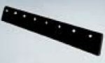 Floor Squeegee replacement blade black rubber 2 inch .25 inch thick X squeegee width.