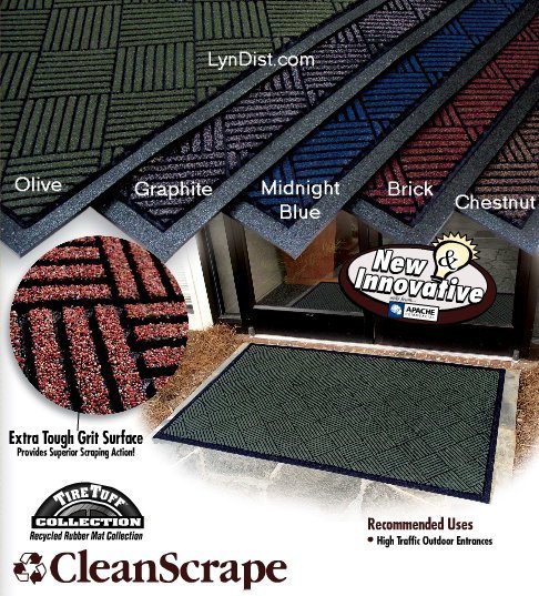 Scraper Mat  Door Mat  Entrance Mat  Clean Scrape Grit Surface Mat 3 feet x 5 feet