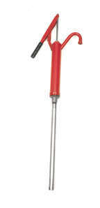 Steel Drum Pump Red body for oils  anti freeze  fuel  etc. Lever action.DS