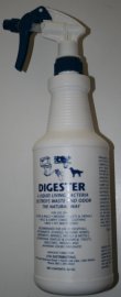 Enzymes bacterial urine remover digestant and odor remover  Digester quart with sprayer