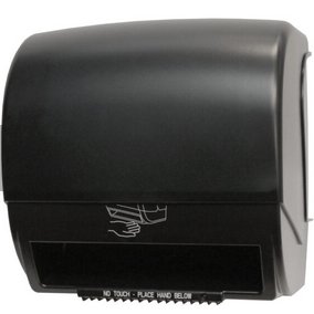 Electronic roll towel dispenser Black translucent  hands free