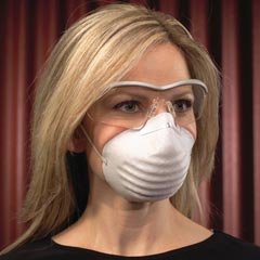 Dust Mask Non Rated Respirator 50 per box protection against dust and non oil mists