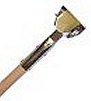 Wood Dust mop handle metal quick connect snap on handle for metal dust frames 1 inch D x 58 inch L No. DM60