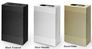 Designer Line Silhouettes SR18EPL Small Rectangular Waste Receptacle 22.5 gallon
