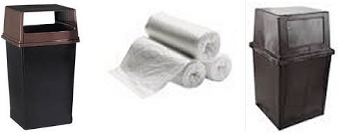 Trash bags clear 43 x 48  22 mic super heavy duty high density