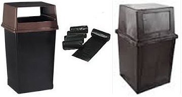 Trash bags black 43x48  16 mic heavy duty high density 56 gallons  200 per case 10 rolls of 20