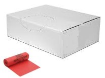 Infectious waste Trash Bags red. 1.3 mil. 33 Gallon Capacity 33 x 39. Red 200 per case 8 rolls of 25 bags