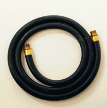Diaphragm Pump Hose. Black synthetic rubber hose 8 feet long for 30A1 Pump L30 95N
