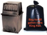 Trash Bags 3 mil Black  44 x 50 Super Extra Heavy 56 gallon to 60 gallon size 50 per case