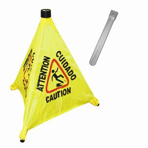 POP UP SAFETY CONE WITH STORAGE TUBE 20 inches high No. PLFCS330