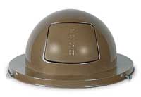 Dome Top Steel Lid for 30 gallon metal or plastic drums brown  OSHA  FM  AND CSFM approved