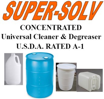 Supersolv food plant cleaner degreaser heavy duty  4 gallon case