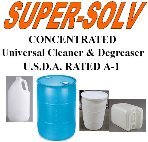 Supersolv food plant cleaner degreaser heavy duty 1 gallon bottle