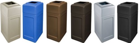 Large 34 gallon waste can super durable with open top