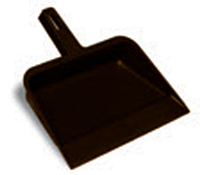 Dust Pan Plastic black 12 inch wide workers choice