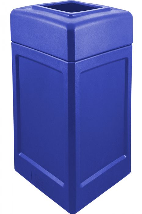 Open Top Trash Can Durable 52 GALLON capacity  Blue
