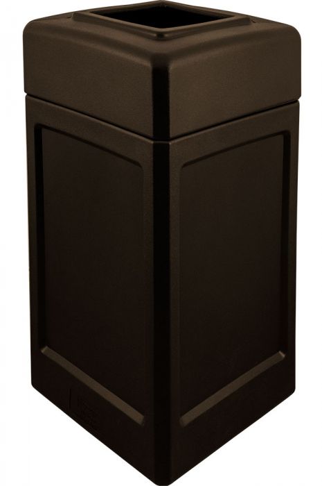 Open Top Trash Can Durable 52 GALLON capacity  Brown