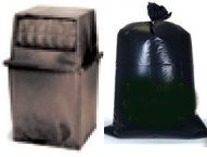 Trash Bags Black 1.5 mil Super Heavy 60 gallon size 50 x 48   100 per case