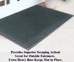 Scraper Mat Black Extra Heavy Rubber 2 feet x 3 feet
